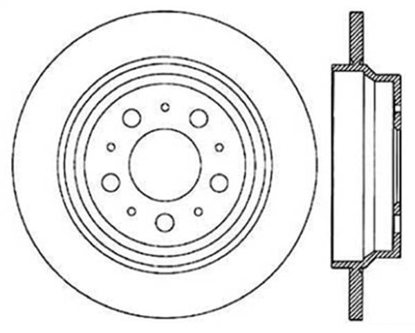 Stoptech - StopTech Sport Slotted Cryo Brake Rotor Rear Right 126.39025CSR