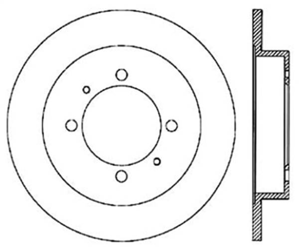 Stoptech - StopTech Sport Slotted Cryo Brake Rotor Rear Right 126.39028CSR