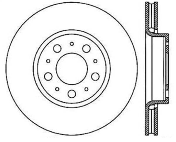 StopTech - StopTech Sport Slotted Cryo Brake Rotor Front Left 126.39029CSL