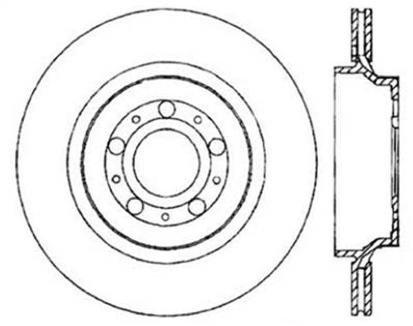 Stoptech - StopTech Sport Slotted Cryo Brake Rotor Rear Right 126.39033CSR