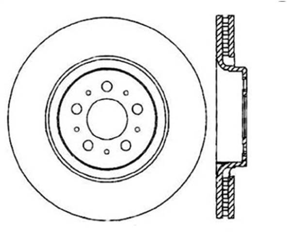 StopTech - StopTech Sport Slotted Cryo Brake Rotor Front Left 126.39034CSL