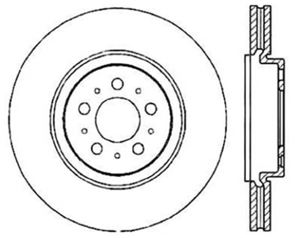 Stoptech - StopTech Sport Slotted Cryo Brake Rotor Rear Right 126.39036CSR