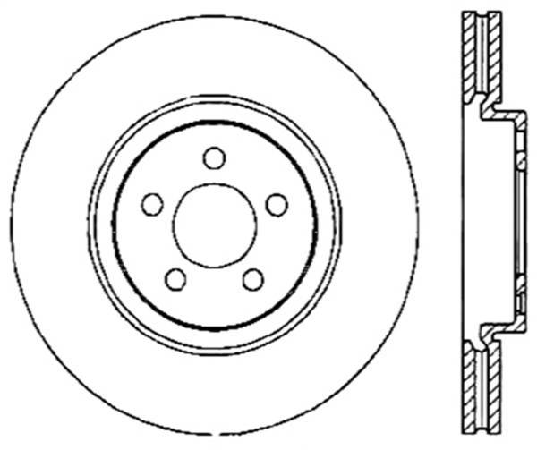 Stoptech - StopTech Sport Slotted Cryo Brake Rotor Front Left 126.39037CSL