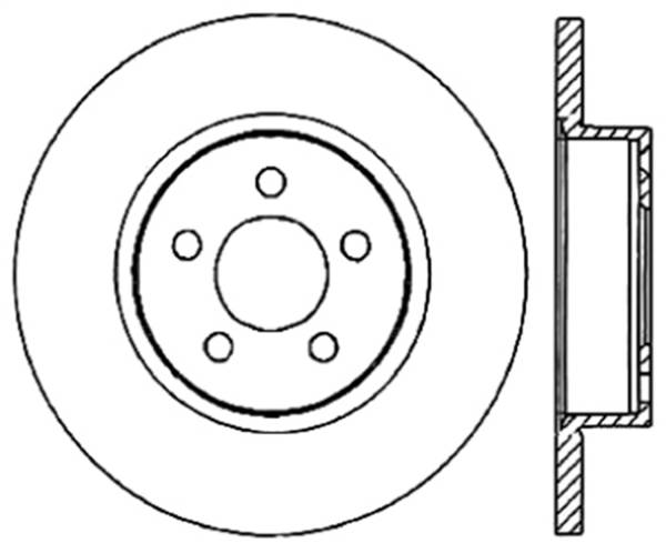 Stoptech - StopTech Sport Slotted Cryo Brake Rotor Rear Left 126.39039CSL