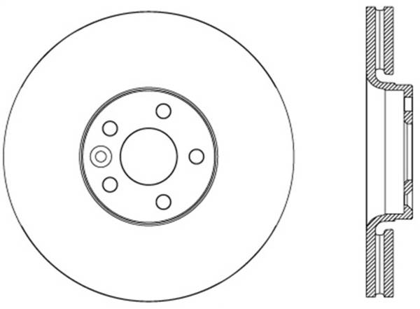 Stoptech - StopTech Sport Slotted Cryo Brake Rotor Front Right 126.39046CSR