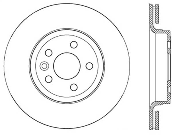 Stoptech - StopTech Sport Slotted Cryo Brake Rotor Rear Left 126.39047CSL