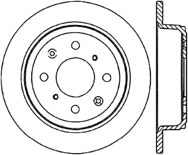 Stoptech - StopTech Sport Slotted Cryo Brake Rotor Rear Right 126.40017CSR