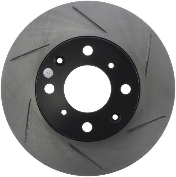 Stoptech - StopTech Power Slot 93-00 Honda Civic DX w/ Rr Drum Brakes Front Left Rotor - 126.40023SL