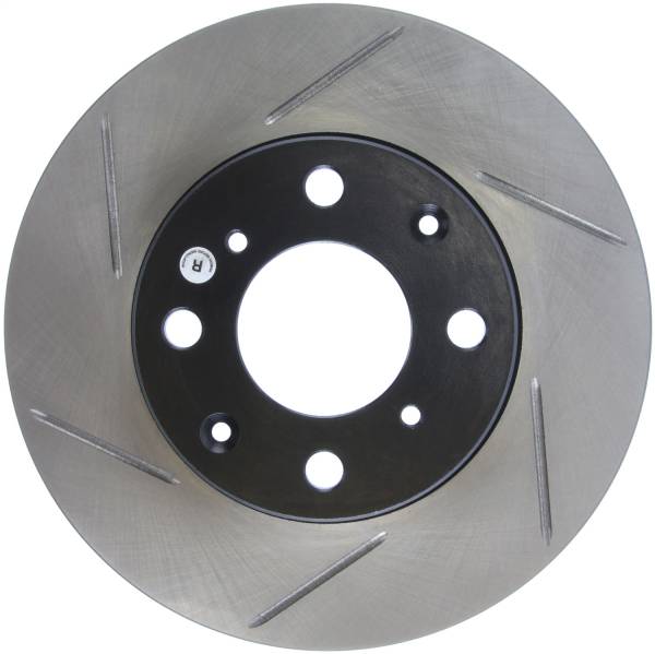 Stoptech - StopTech Power Slot 93-00 Honda Civic DX w/ Rr Drum Brakes Front Right Rotor - 126.40023SR