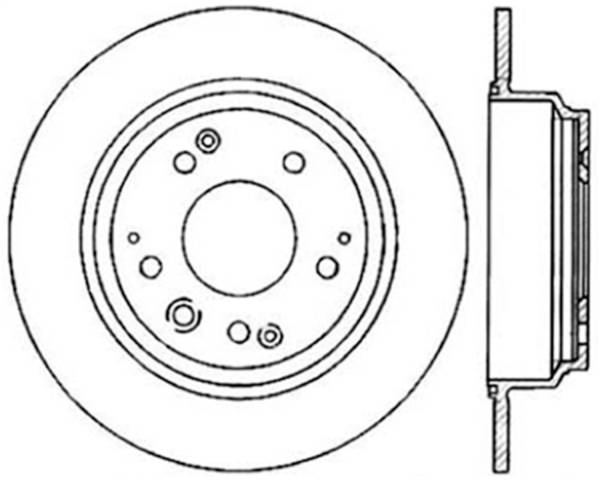 Stoptech - StopTech Sport Slotted Cryo Brake Rotor Rear Right 126.40027CSR