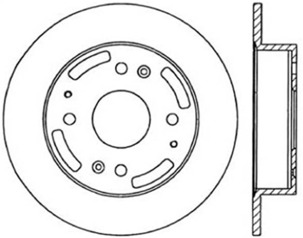 Stoptech - StopTech Sport Slotted Cryo Brake Rotor Rear Right 126.40041CSR