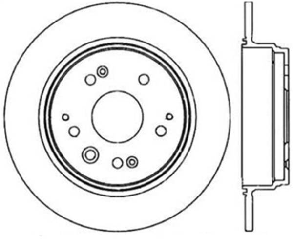 Stoptech - StopTech Sport Slotted Cryo Brake Rotor Rear Right 126.40047CSR