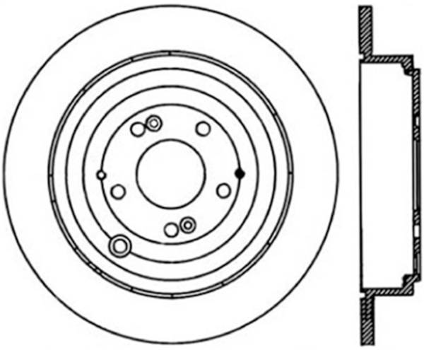 Stoptech - StopTech Sport Slotted Cryo Brake Rotor Rear Right 126.40053CSR