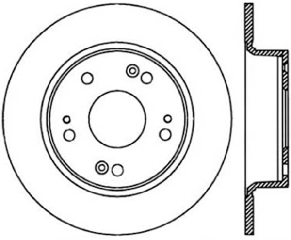 Stoptech - StopTech Sport Slotted Cryo Brake Rotor Rear Right 126.40055CSR