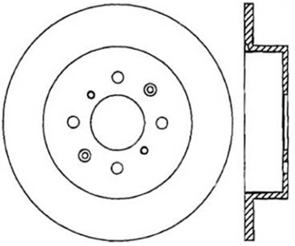 Stoptech - StopTech Sport Slotted Cryo Brake Rotor Rear Left 126.40060CSL