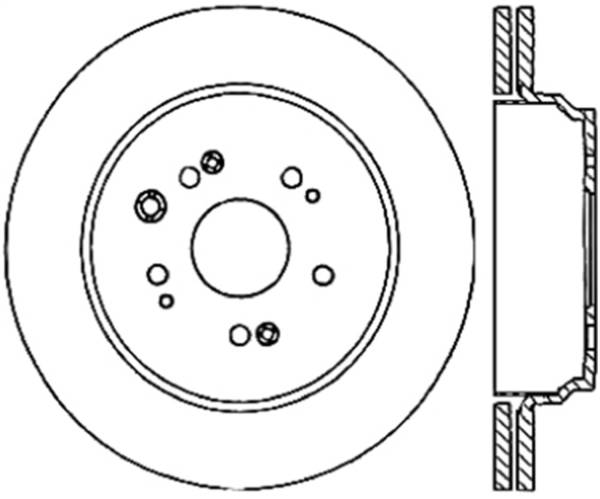 Stoptech - StopTech Sport Slotted Cryo Brake Rotor Rear Right 126.40067CSR