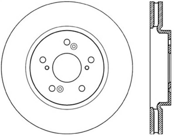 Stoptech - StopTech Sport Slotted Cryo Brake Rotor Front Right 126.40073CSR