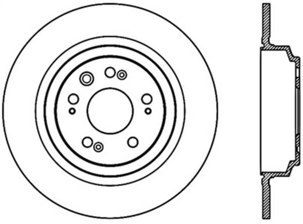 Stoptech - StopTech Sport Slotted Cryo Brake Rotor Rear Left 126.40074CSL