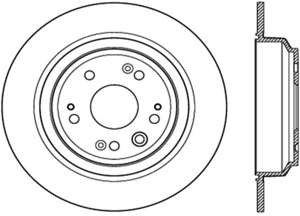 Stoptech - StopTech Sport Slotted Cryo Brake Rotor Rear Right 126.40077CSR