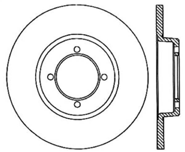 Stoptech - StopTech Sport Slotted Cryo Brake Rotor Front Right 126.42004CSR