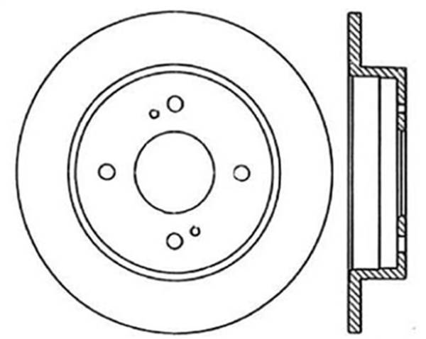 Stoptech - StopTech Sport Slotted Cryo Brake Rotor Rear Right 126.42016CSR