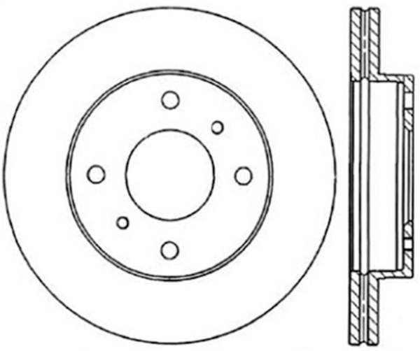 Stoptech - StopTech Sport Slotted Cryo Brake Rotor Front Right 126.42041CSR