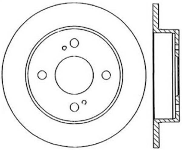 Stoptech - StopTech Sport Slotted Cryo Brake Rotor Rear Right 126.42042CSR