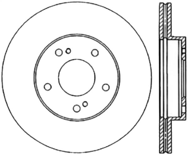 Stoptech - StopTech Sport Slotted Cryo Brake Rotor Front Right 126.42043CSR