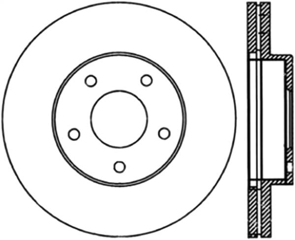 Stoptech - StopTech Sport Slotted Cryo Brake Rotor Front Right 126.42046CSR