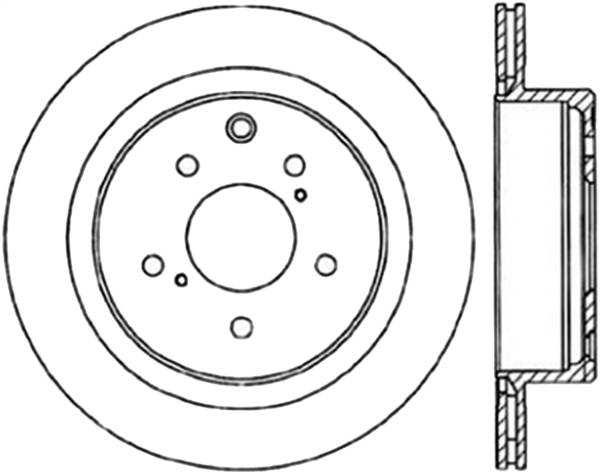 Stoptech - StopTech Sport Slotted Cryo Brake Rotor Rear Right 126.42047CSR