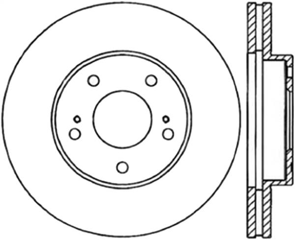 Stoptech - StopTech Sport Slotted Cryo Brake Rotor Front Right 126.42048CSR