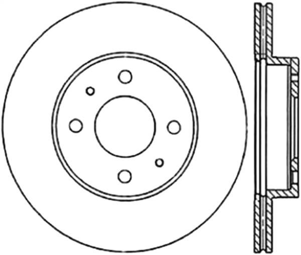 Stoptech - StopTech Sport Slotted Cryo Brake Rotor Front Right 126.42052CSR