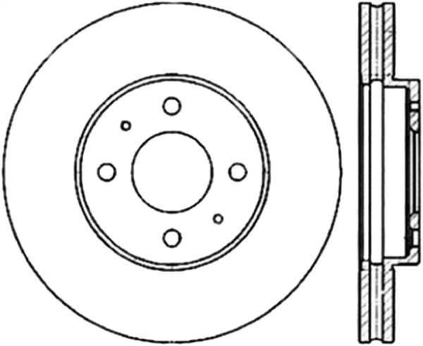 Stoptech - StopTech Sport Slotted Cryo Brake Rotor Front Right 126.42056CSR