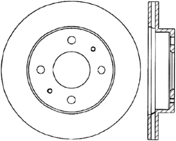 Stoptech - StopTech Sport Slotted Cryo Brake Rotor Front Right 126.42060CSR