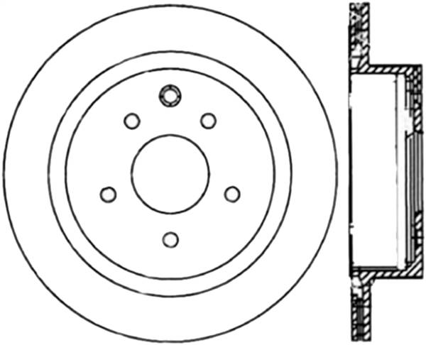 Stoptech - StopTech Sport Slotted Cryo Brake Rotor Rear Right 126.42072CSR