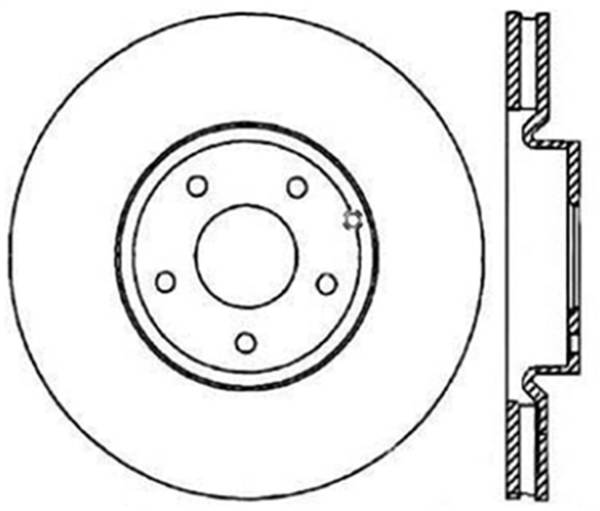 Stoptech - StopTech Sport Slotted Cryo Brake Rotor Rear Right 126.42079CSR