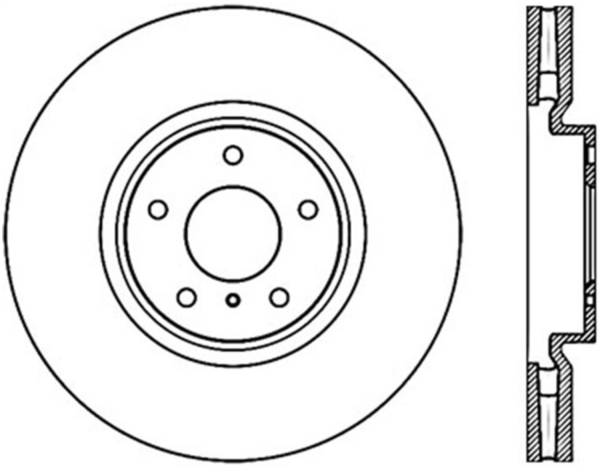 Stoptech - StopTech Sport Slotted Cryo Brake Rotor Front Right 126.42095CSR