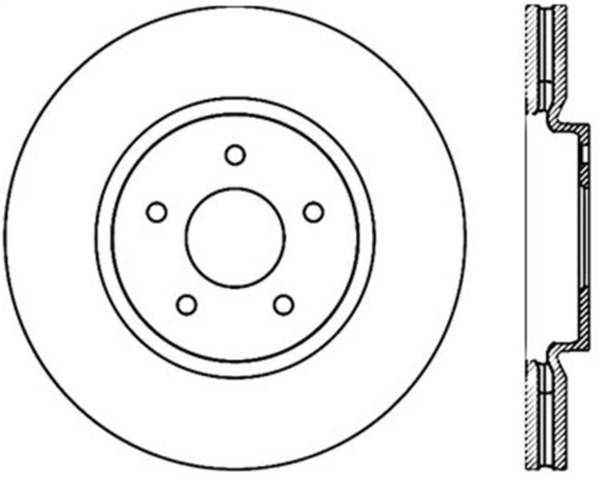 Stoptech - StopTech Sport Slotted Cryo Brake Rotor Front Right 126.42098CSR