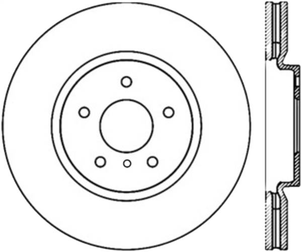 Stoptech - StopTech Power Slot 09 Nissan 370z / 08-09 Infiniti G37 Slotted Front Left CRYO Rotor - 126.42100CSL