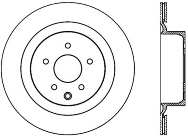 Stoptech - StopTech Power Slot 09 Nissan 370z / 08-09 Infiniti G37 Slotted Rear Left CRYO Rotor - 126.42101CSL