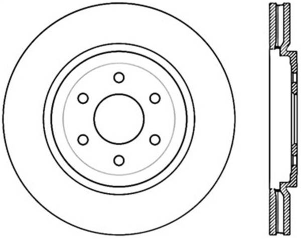 Stoptech - StopTech Sport Slotted Cryo Brake Rotor Front Right 126.42102CSR