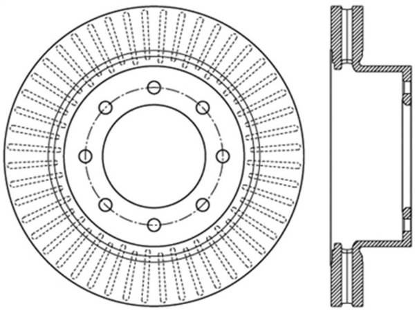 Stoptech - StopTech Sport Slotted Brake Rotor Front Left 126.42110SL