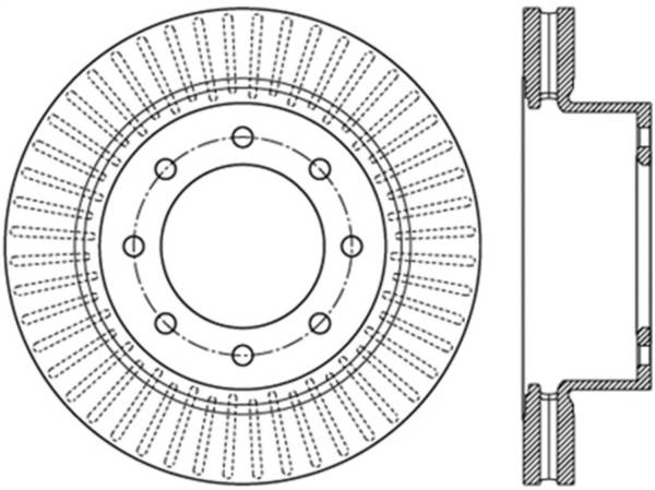 Stoptech - StopTech Sport Slotted Brake Rotor Front Right 126.42110SR