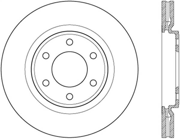 Stoptech - StopTech Sport Slotted Brake Rotor Front Right 126.42111SR