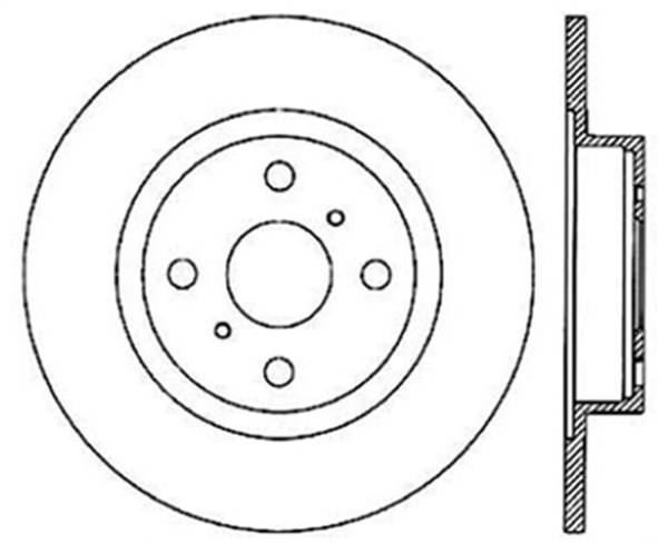 Stoptech - StopTech Sport Slotted Cryo Brake Rotor Rear Right 126.44055CSR