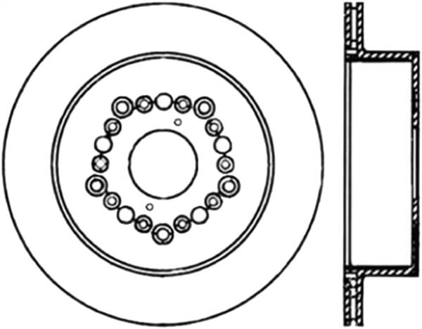 Stoptech - StopTech Sport Slotted Cryo Brake Rotor Rear Right 126.44068CSR