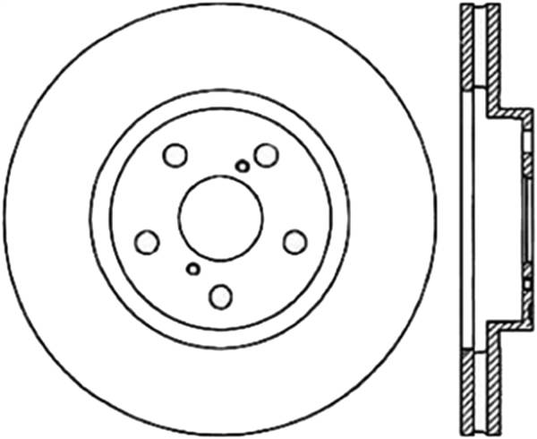 Stoptech - StopTech Sport Slotted 91-95 Toyota MR2 Cryo Front Left Rotor - 126.44069CSL