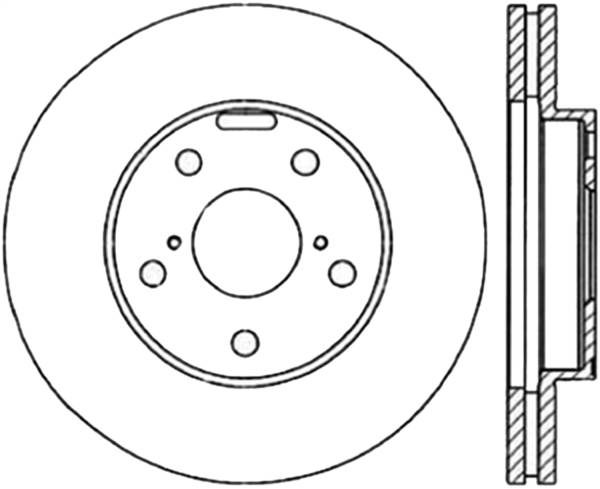 Stoptech - StopTech Sport Slotted Cryo Brake Rotor Front Left 126.44081CSL