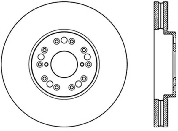 Stoptech - StopTech Sport Slotted Cryo Brake Rotor Front Right 126.44083CSR