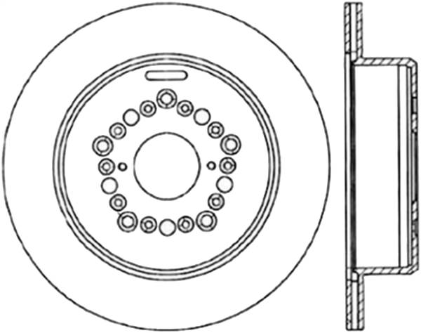 Stoptech - StopTech Sport Slotted Cryo Brake Rotor Rear Right 126.44084CSR